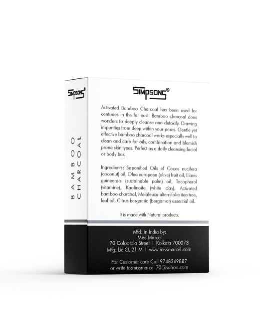 Simpsons Activated Bamboo Charcoal Handmade Soap