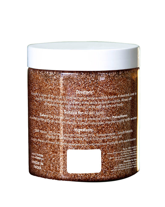 Elsa Coffee gel Body Scrub with pure coffee extract for remove dead skin cells and Detox 500g