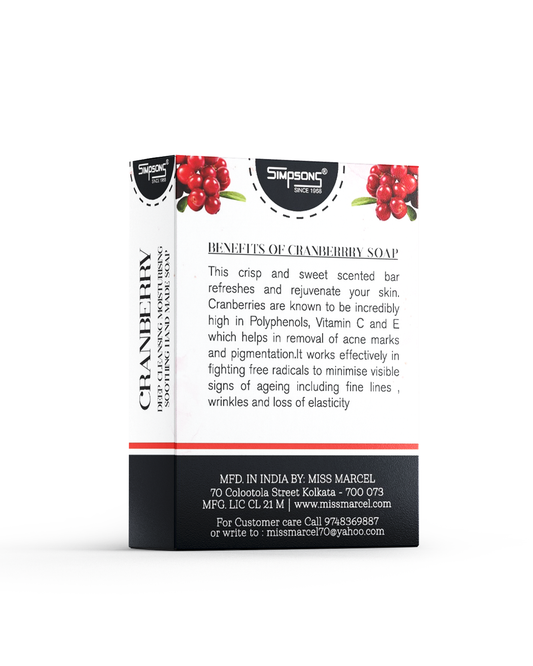 Simpsons Cranberry Handmade Soap