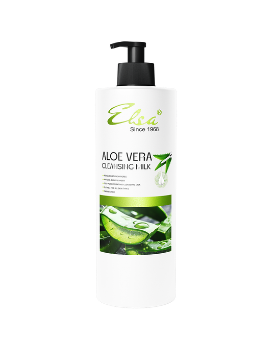 Elsa Aloe Vera Cleansing Milk enriched with Natural Aloe Vera Extract.