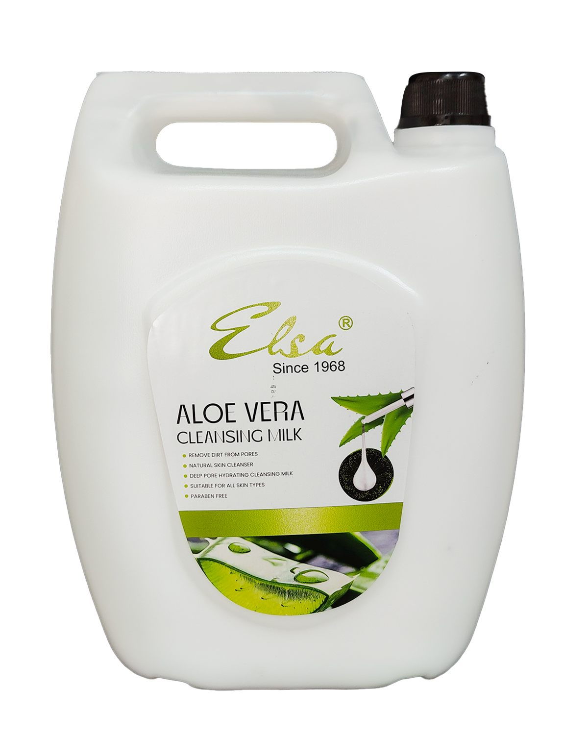 Elsa Aloe Vera Cleansing Milk enriched with Natural Aloe Vera Extract. 4.5lt