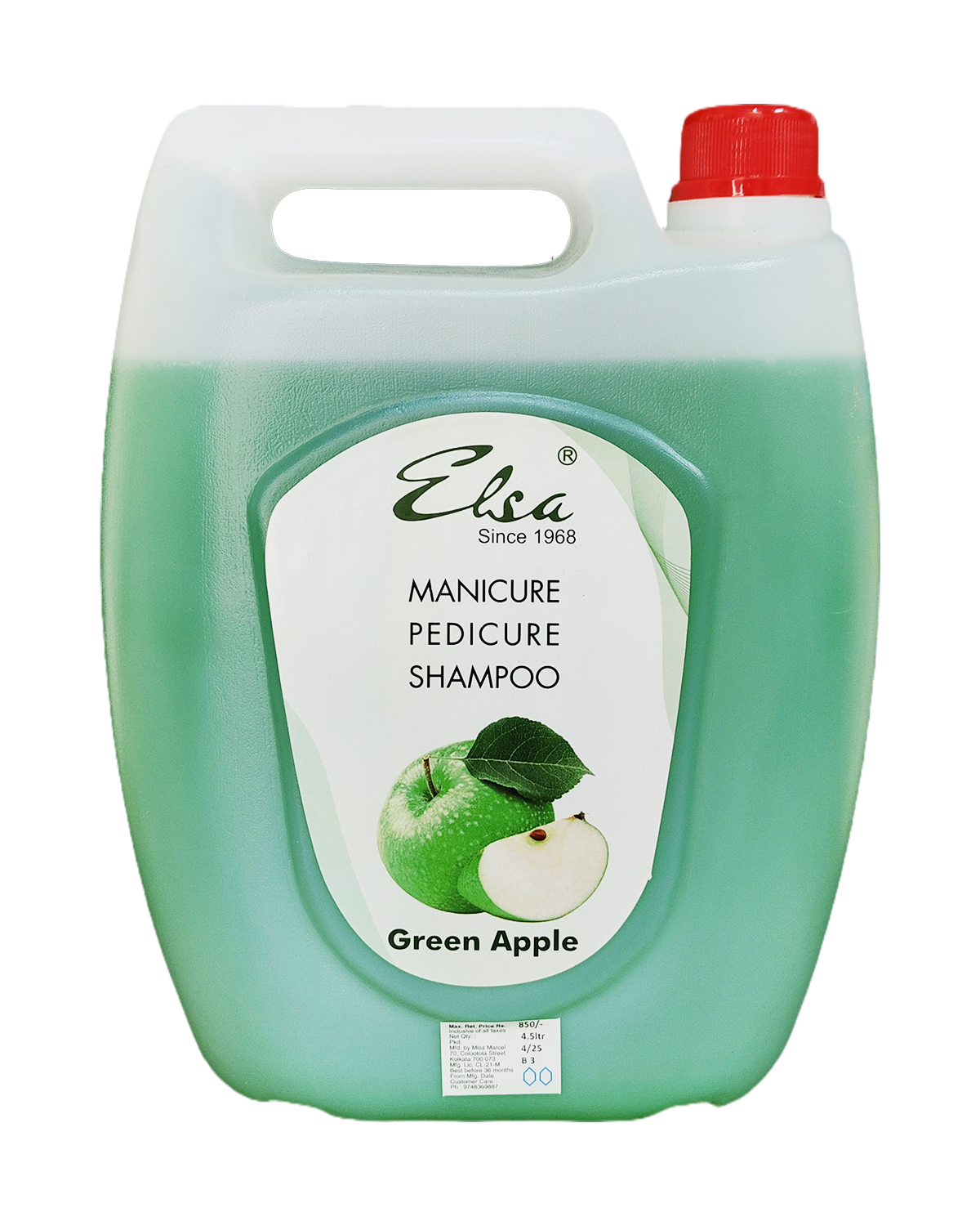 Elsa Green Apple Manicure Pedicure Shampoo 4.5lt