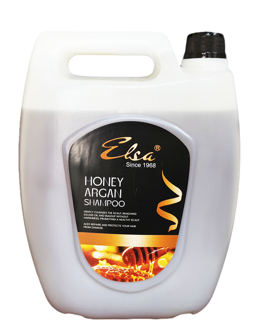 Elsa Honey Argan Shampoo for Deep Hydrated Hair 4.5lt