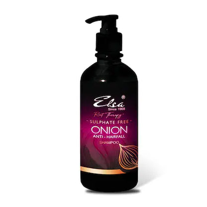 Elsa Anti hair fall ONION SHAMPOO with pure fermented onion - Sulphate free and Paraben free